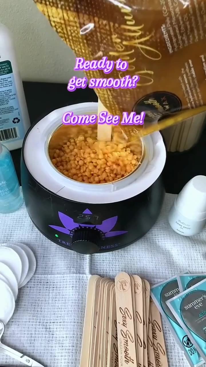 Melting Sexy Smooth Golden Allure Hard Wax | Florida Wax Prep by @CelestialEsthetixs