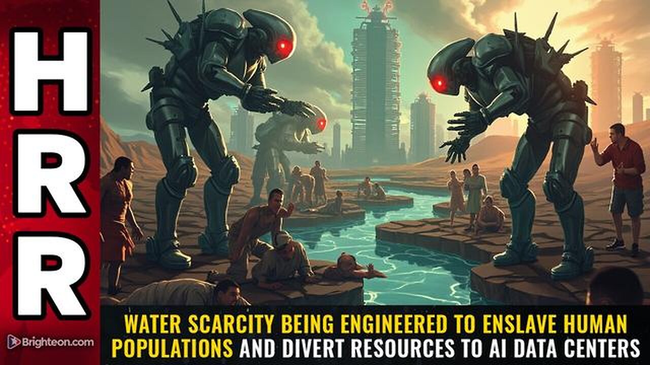 WATER SCARCITY being engineered to enslave human populations..