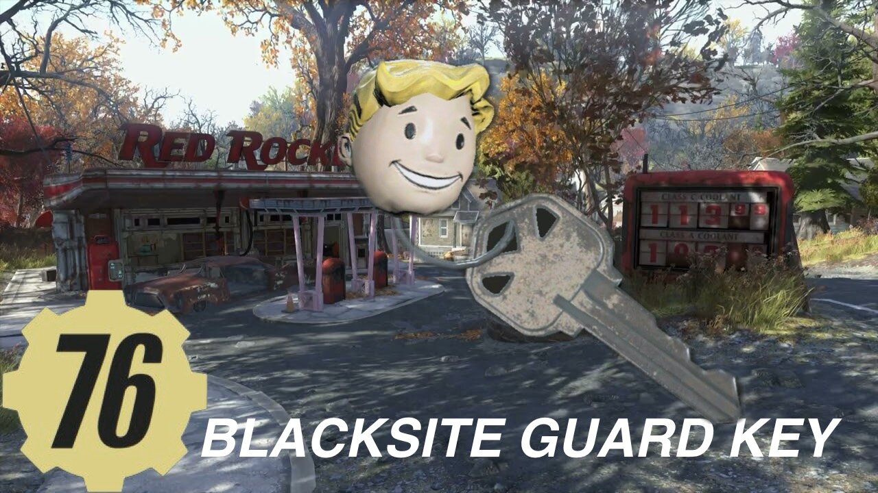 Sutton Rumble Fallout 76 Black site guard key, sugar Grove, locked door location guide