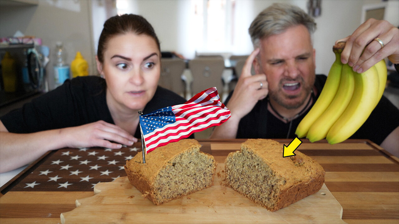 Brits Try Banana Bread for the First Time โ How Does This Work ?!?!