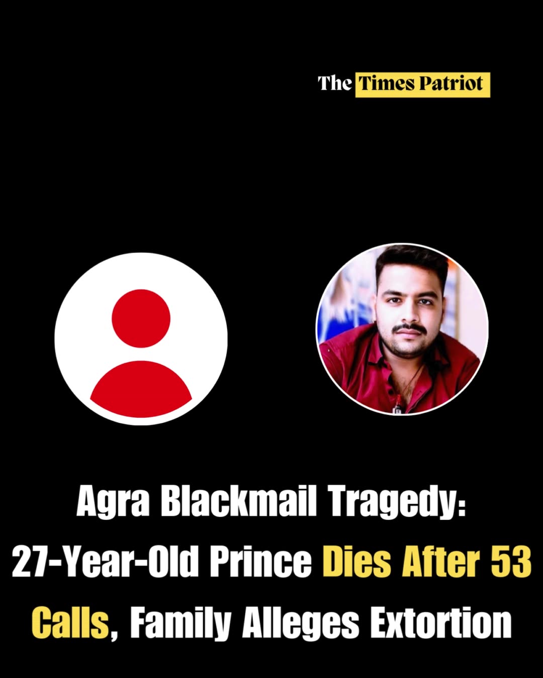 Agra Blackmail Tragedy: 27-Year-Old Prince Dies After 53 Calls, Family Alleges Extortion
