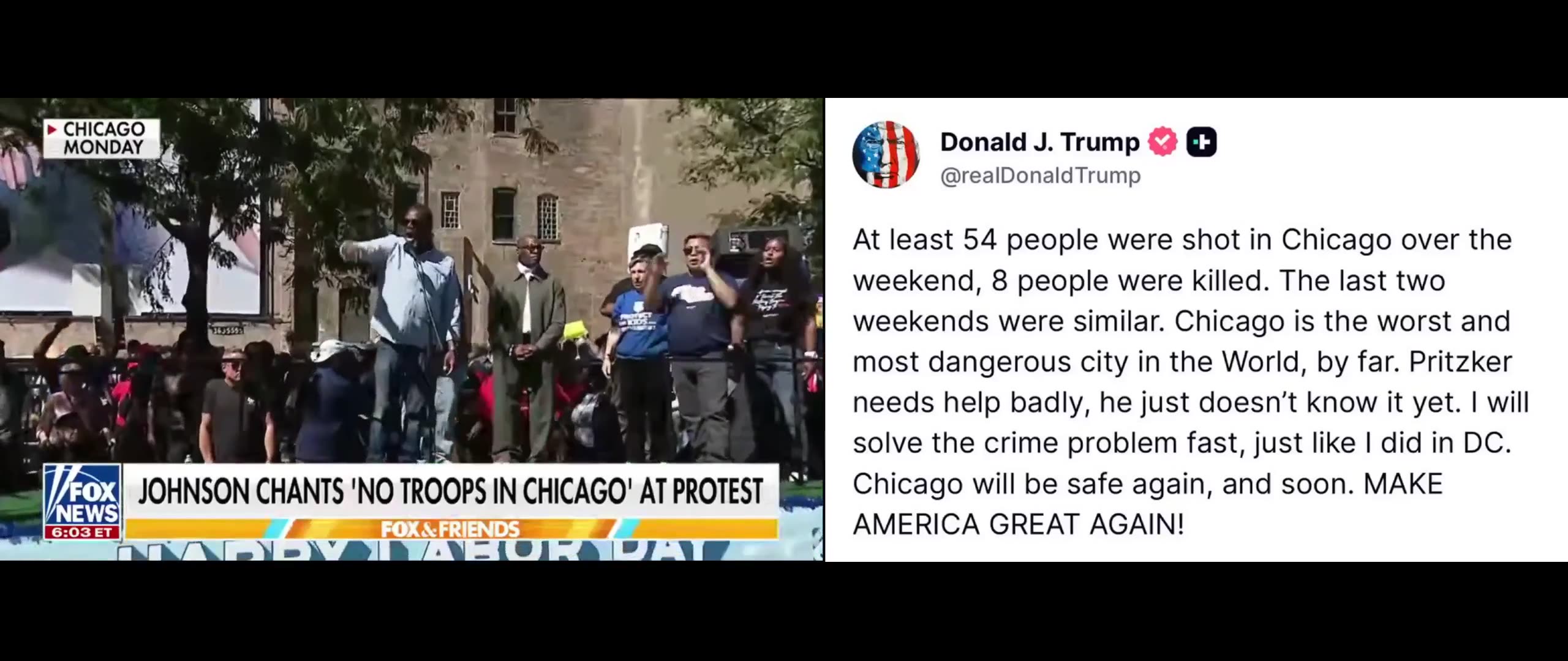 Mayor Brandon Johnson: No troops in Chicago.. - President Trumps sending troops soon