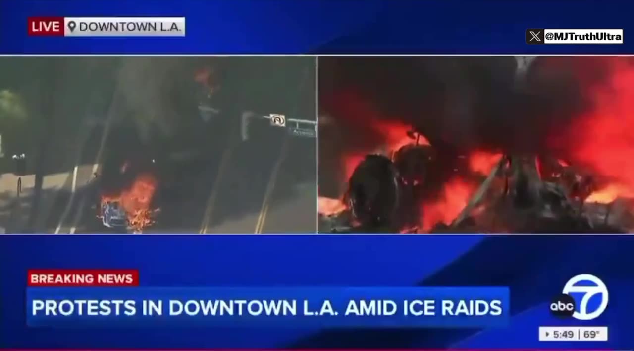 ABC — It’s just a bunch of people having fun, watching cars burn.”