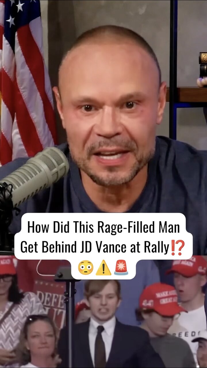 Winston Rage How Did This Rage-Filled Man Get Behind JD Vance at Rally!?