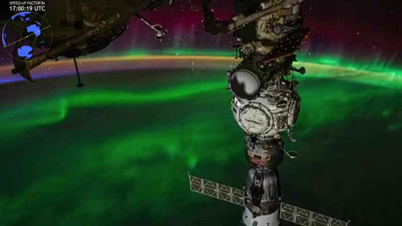 Timelapse de lISS - Aurores australes de Zena (12 octobre 2025)