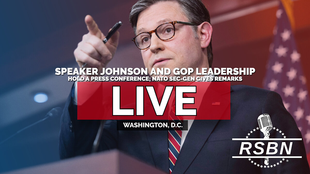 LIVE REPLAY: Speaker Johnson and GOP Leadership Press Conference; NATO Sec-Gen Gives Remarks - 10/22/25