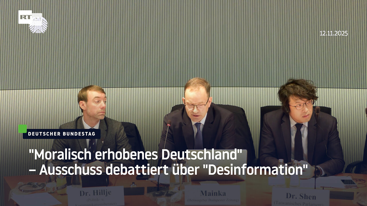 Moralisch erhobenes Deutschland – Ausschuss debattiert über Desinformation