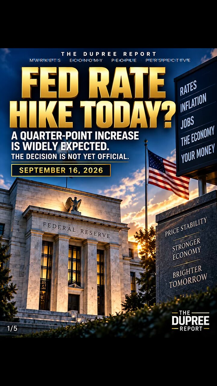 FED RATE HIKE TODAY? YOUR WALLET COULD FEEL IT! thumbnail