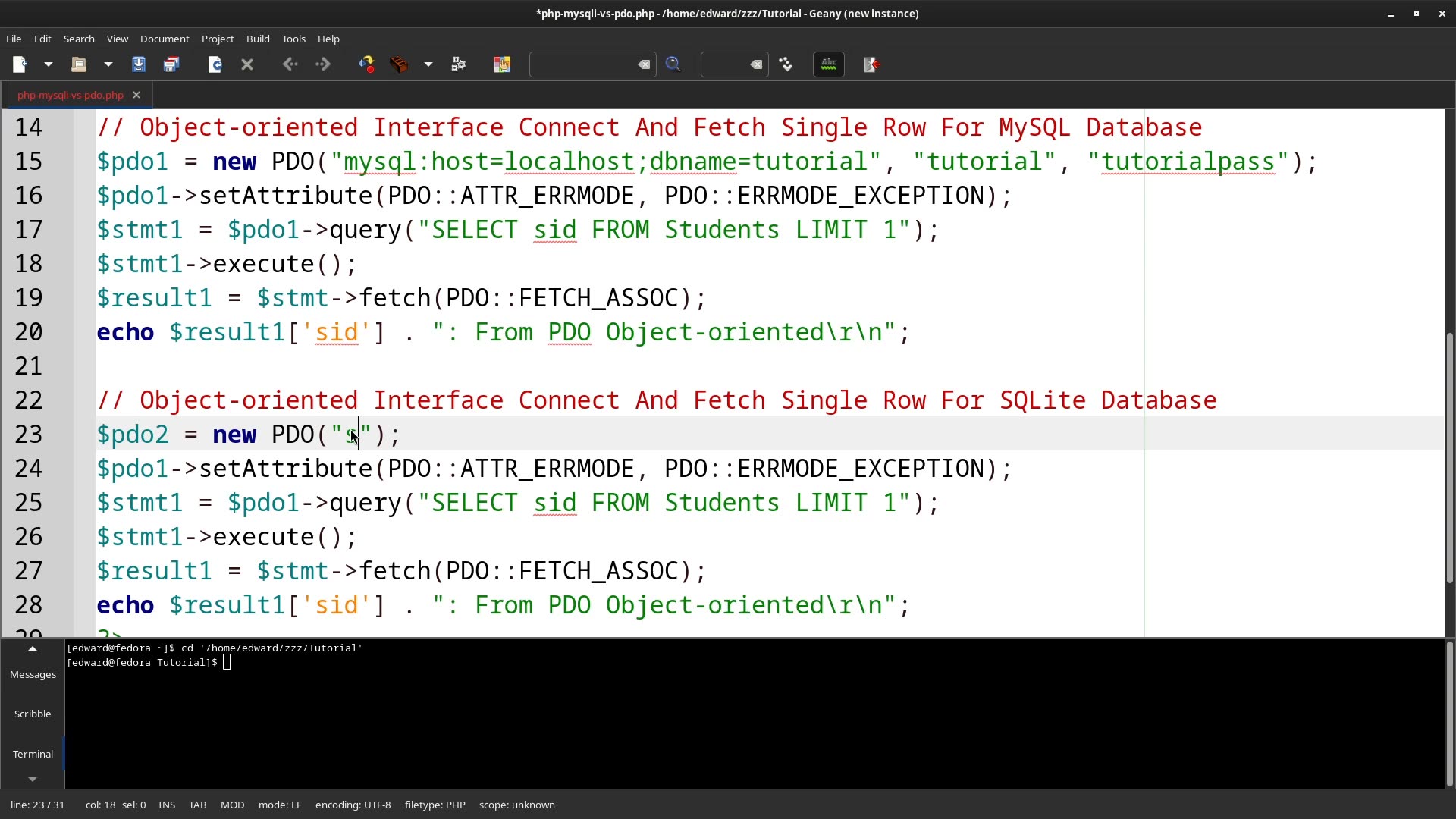 PHP MySQLi Vs PDO