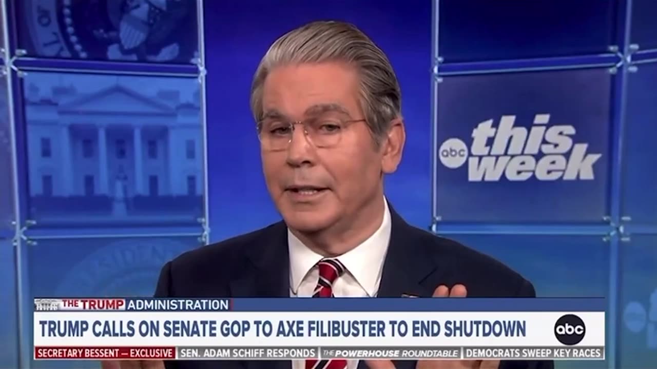 Scott Bessent SLAMS George Slopadopoulos Over Democrat Shutdown Hypocrisy
