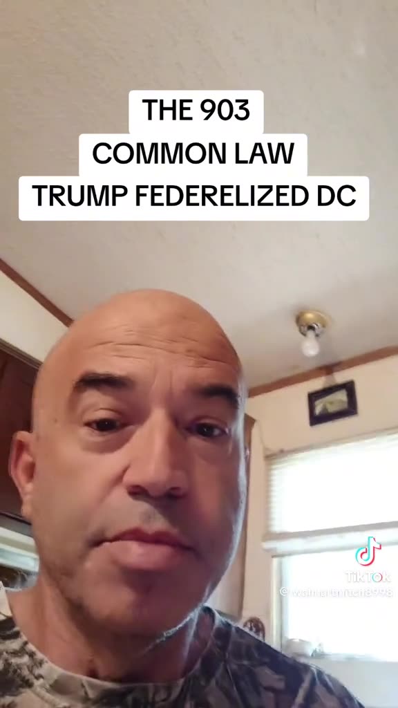 THE 903 COMMON LAW TRUMP FEDERELIZED DC