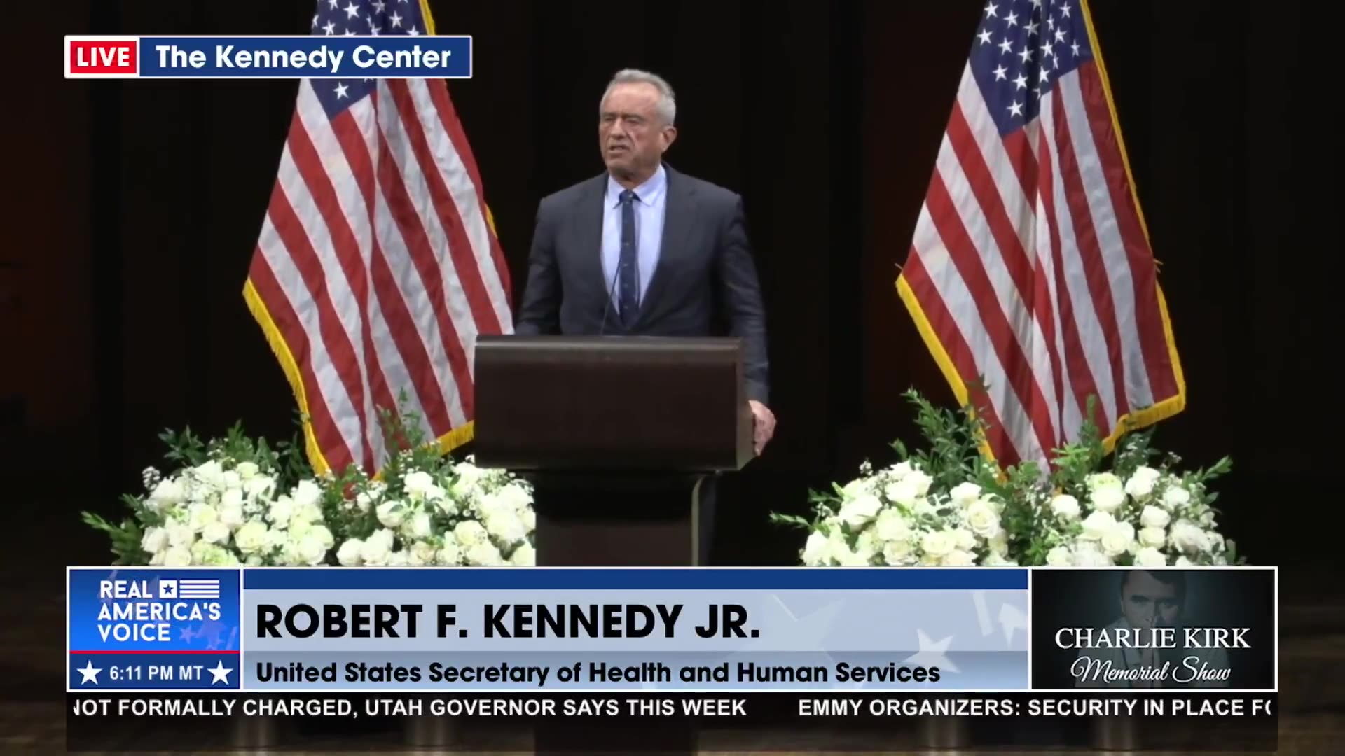 SEC. KENNEDY: CHARLIE DIED WITH HIS BOOTS ON
