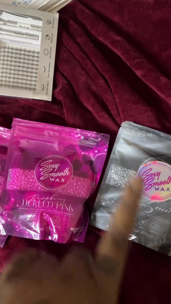 Unboxing Sexy Smooth Raspberry Tickled Pink & Satin Secret Wax | @Quadayzahc Review