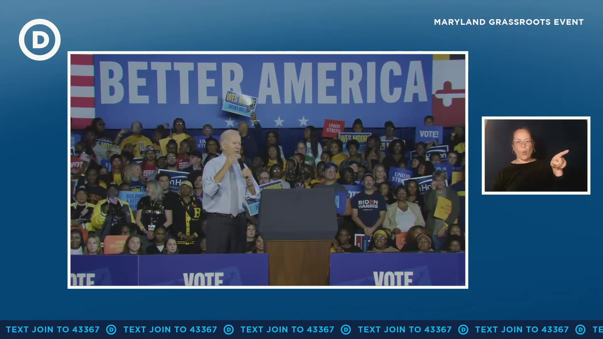 President Biden Gets Out The Vote in Maryland