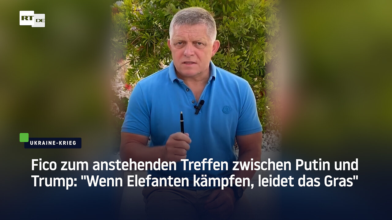 Fico zum anstehenden Treffen zwischen Putin und Trump: Wenn Elefanten kämpfen, leidet das Gras