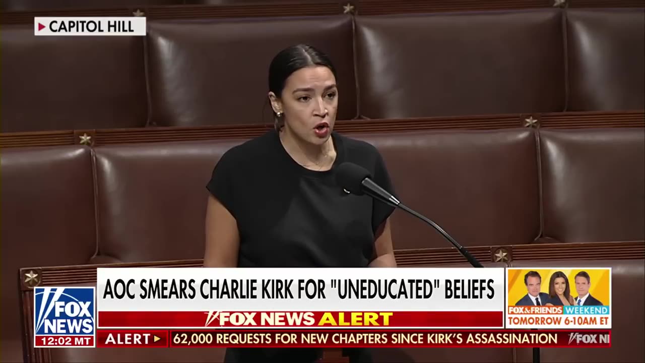 AOC smears Charlie Kirk in House speech