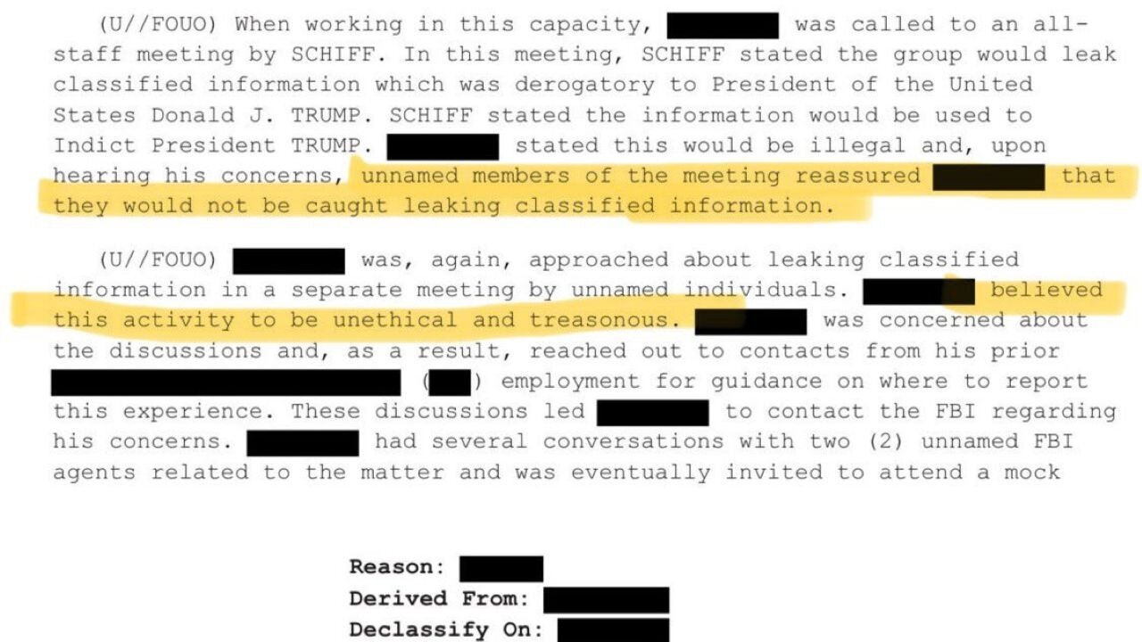 We Wont Get Caught: The Latest Russian Collusion Document Involving Adam Schiff Is Nuts
