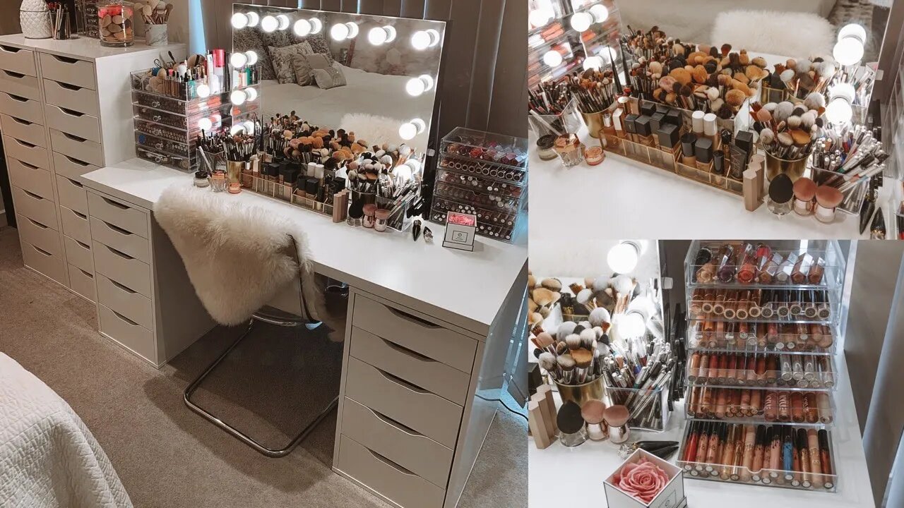 LAURAS MAKEUP COLLECTION AND STORAGE
