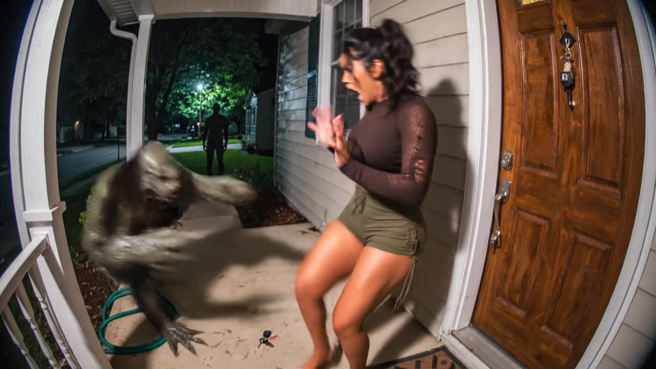 😱 Woman - Funny Girls Scarry Pranks Caught on Doorbell Camera! Viral Video - Curvy Girl Model
