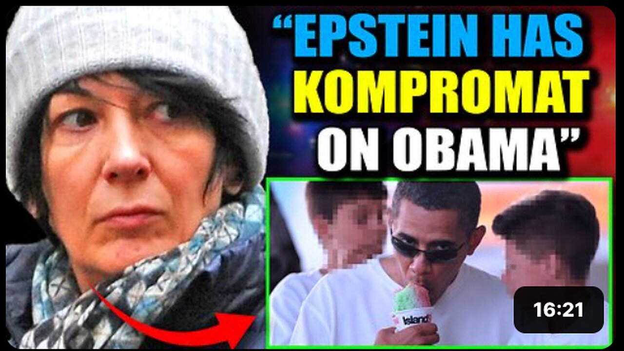 Ghislaine Maxwell Breaks Silence: Epstein Has Insurance File Showing Obama With Young Boys