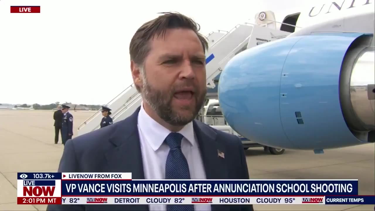 VP Vance after visiting victims of Minneapolis church shooting: