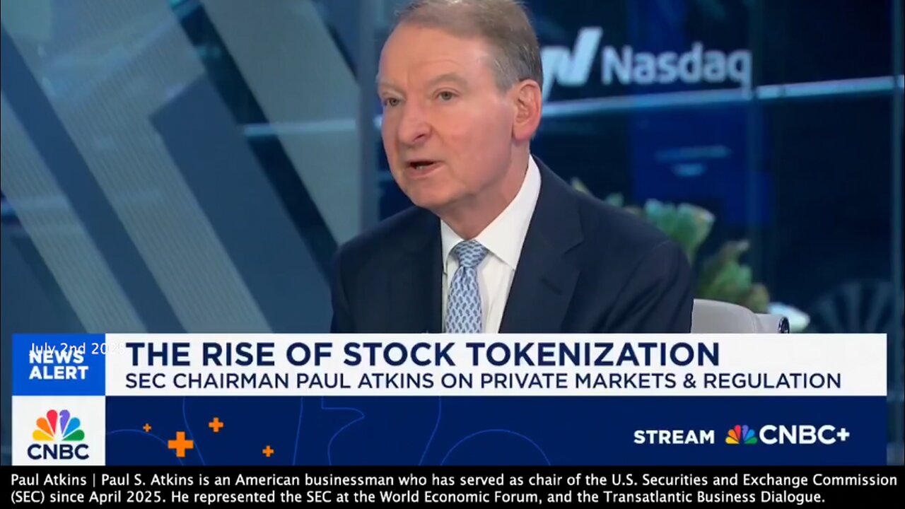 Tokenization | What Is Tokenization? What Does Tokenization Mean? Tokenization Is An Innovation & We At the SEC Should Be Focused On How Do We Advance Innovation In the Marketplace? - SEC Chairman Paul Atkins