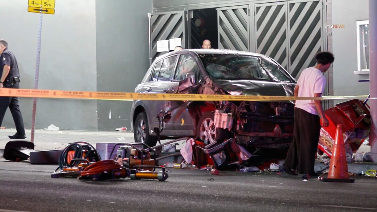 Questions remain after car strikes crowd outside LA nightclub
