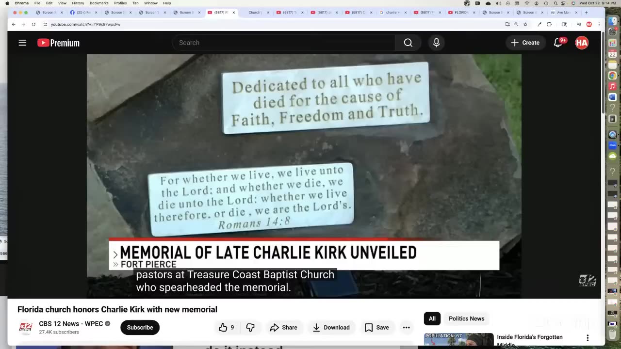 FLORIDAS CHARLIE KIRK STATUES + FRANK TUREK SAYS TAKE GUNS AWAY FROM TRANS