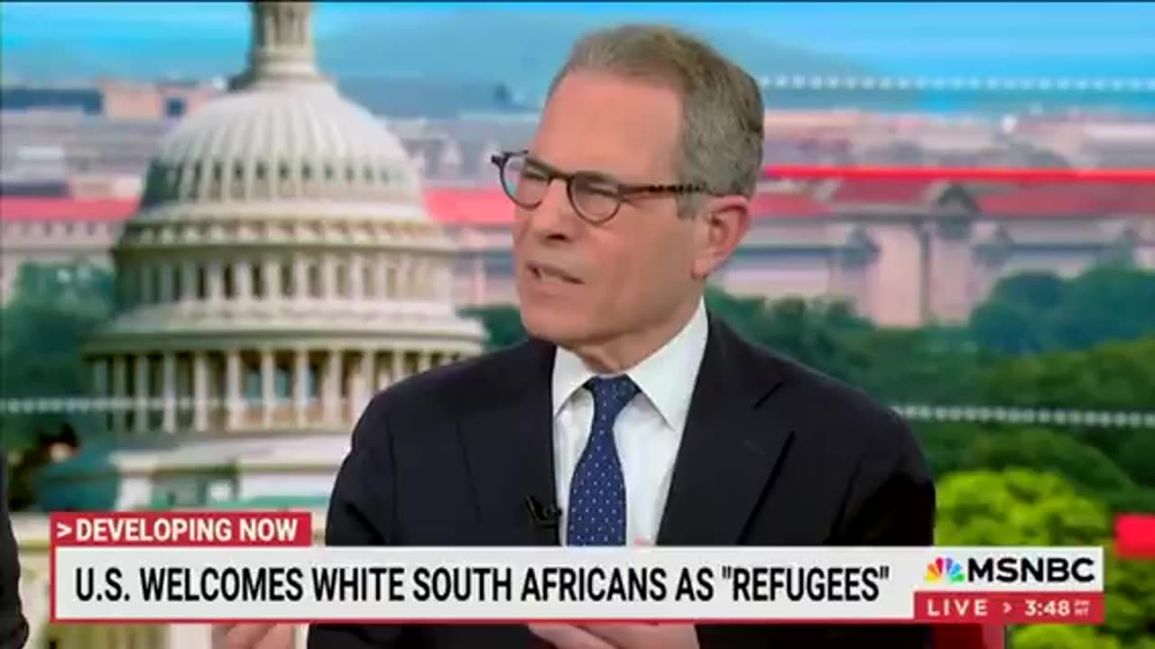 MSNBC is pissed off that Trump has granted White South Africans asylum