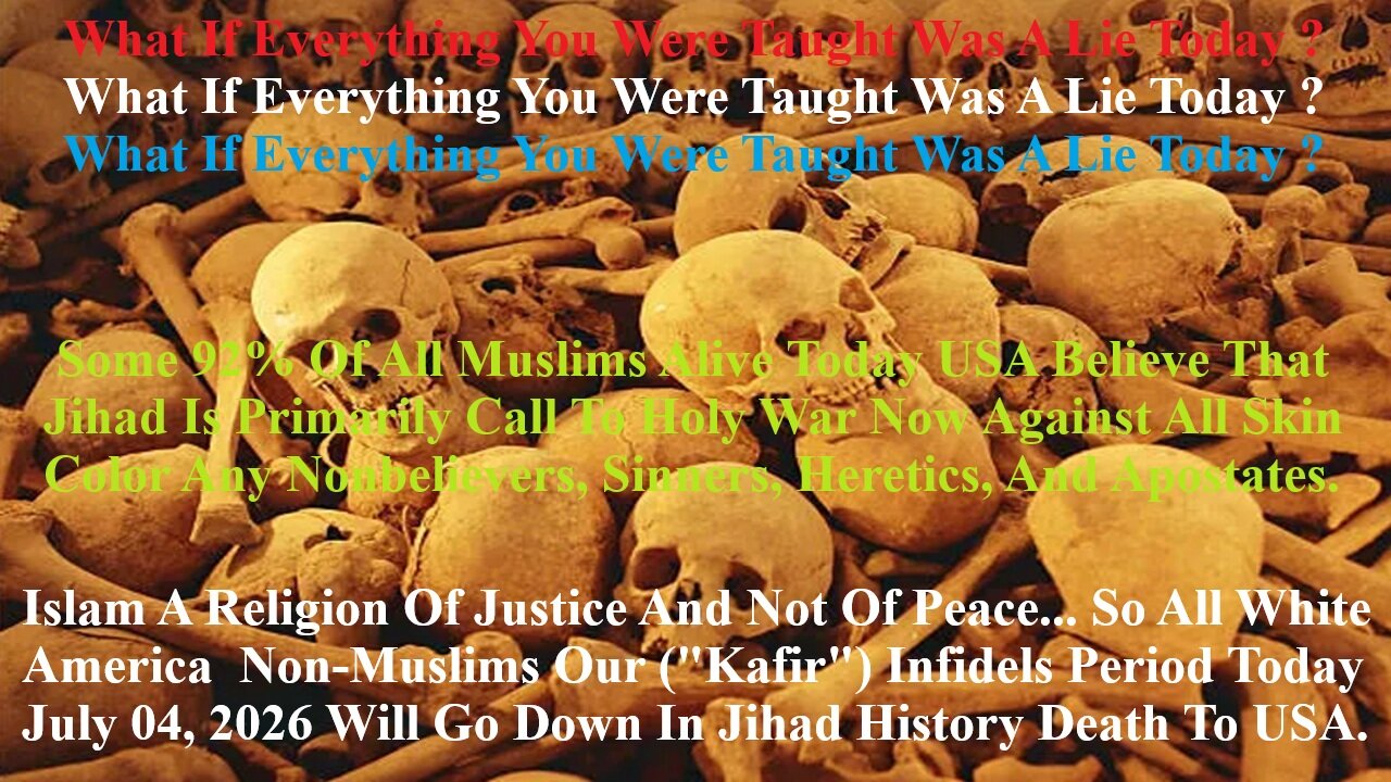 Islam A Religion Of Justice And Not Of Peace... All White Non-Muslims Our (Kafir) Infidels Period