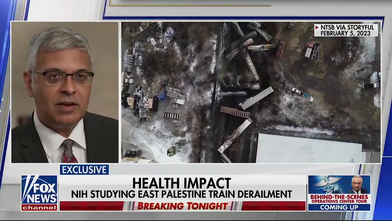 BREAKING! NIH Bhattacharya working w/ VP Vance to study health of EAST PALESTINE, OHIO train derailment victims! 5.31.25