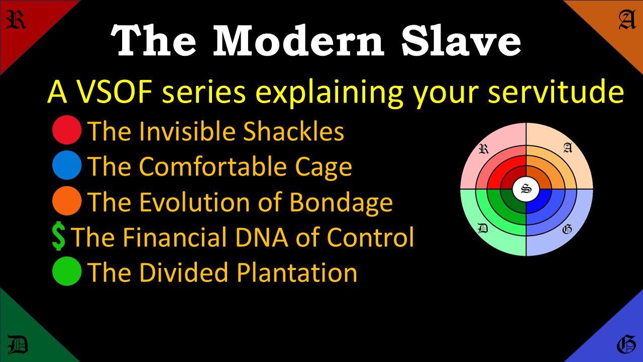 🔵🟢🔴🟠The Modern Slave. #1. A VSOF series regarding your servitude.