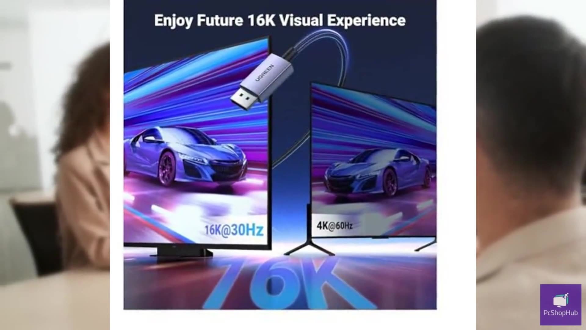 UGREEN 16K DisplayPort Cable 2.1 [VESA Certified] DP2.0 40Gbps Support 8K@240Hz