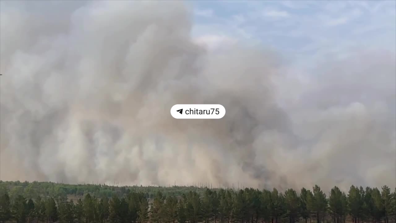 π₯ A fire at a military unit near the village of Bolshaya Tura in the Trans-Baikal Territory