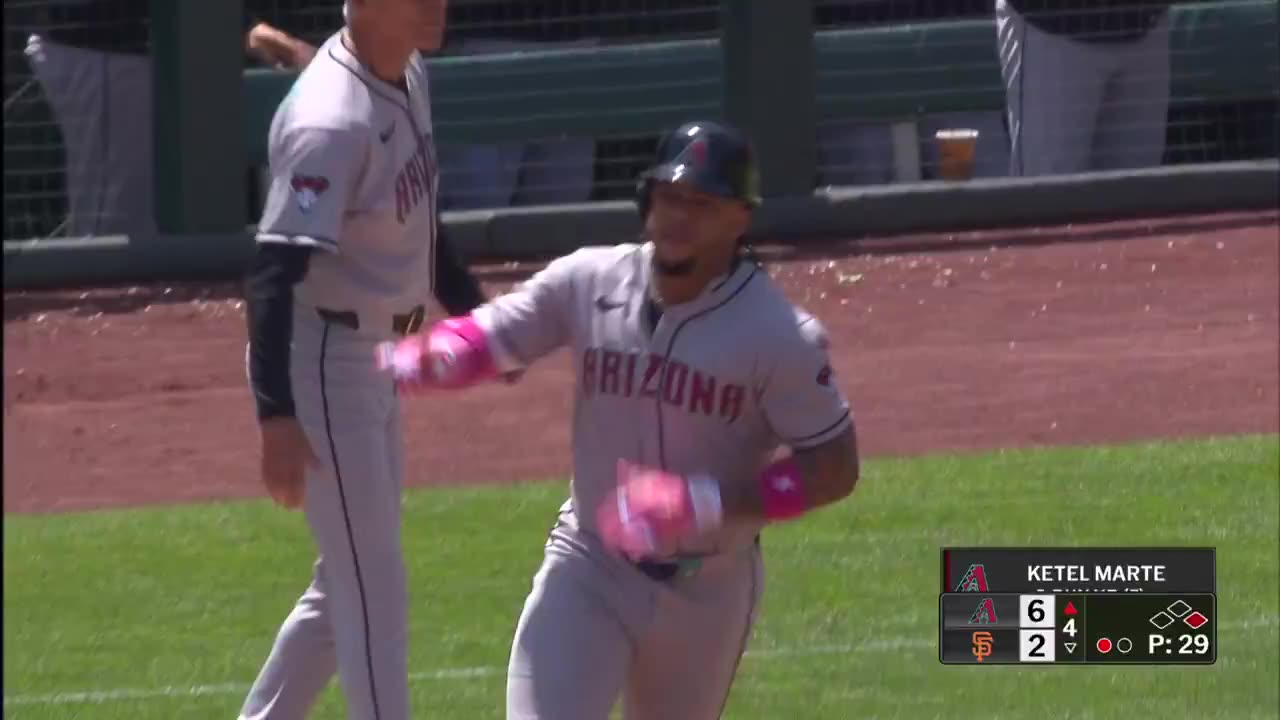 MLB - 417 feet 109 mph Ketel Marte CRUSHED his second homer of the game ๐ฎโ๐จ