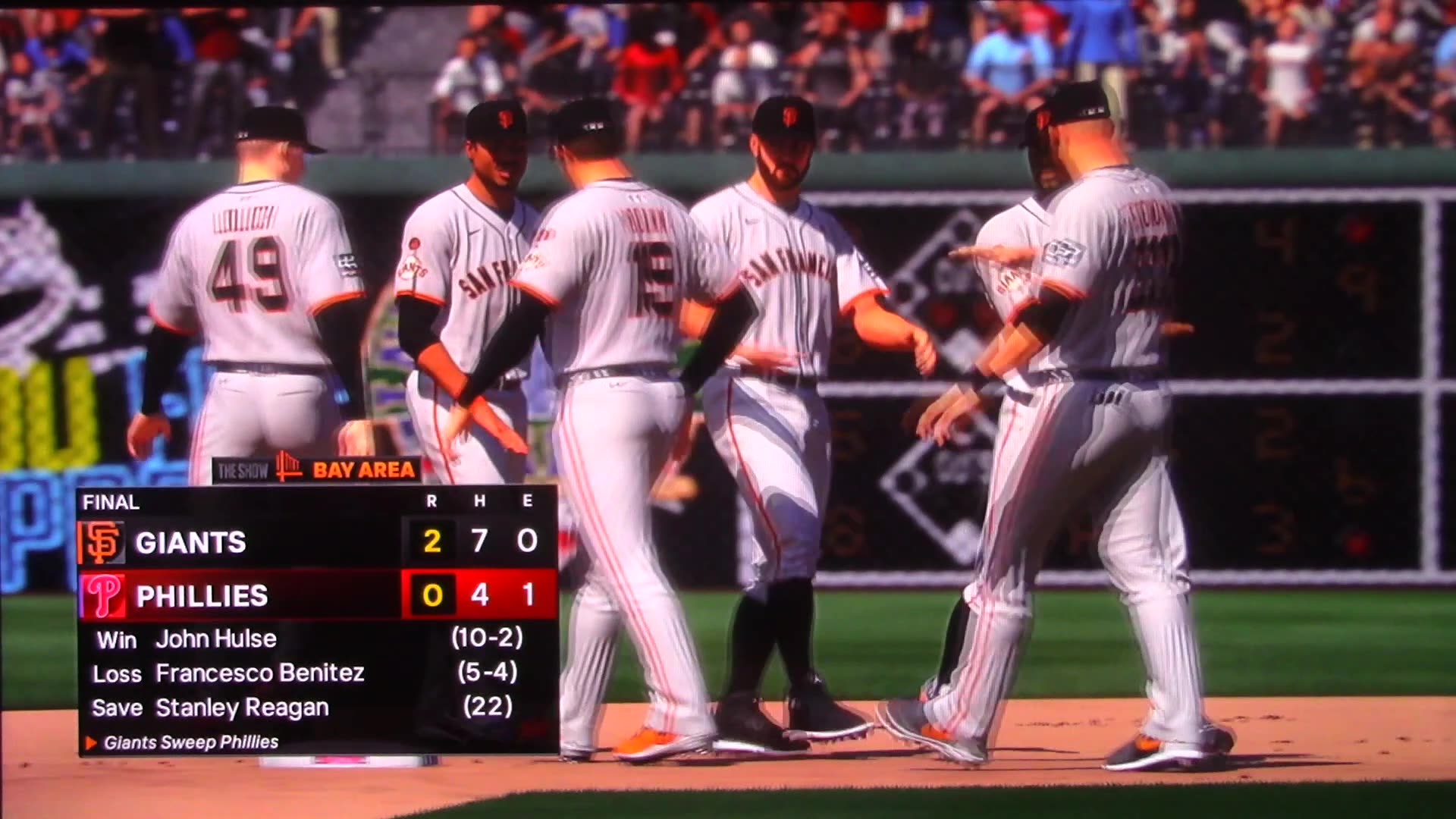 MLB The Show: San Francisco Giants vs Philadelphia Phillies (S15 G75)