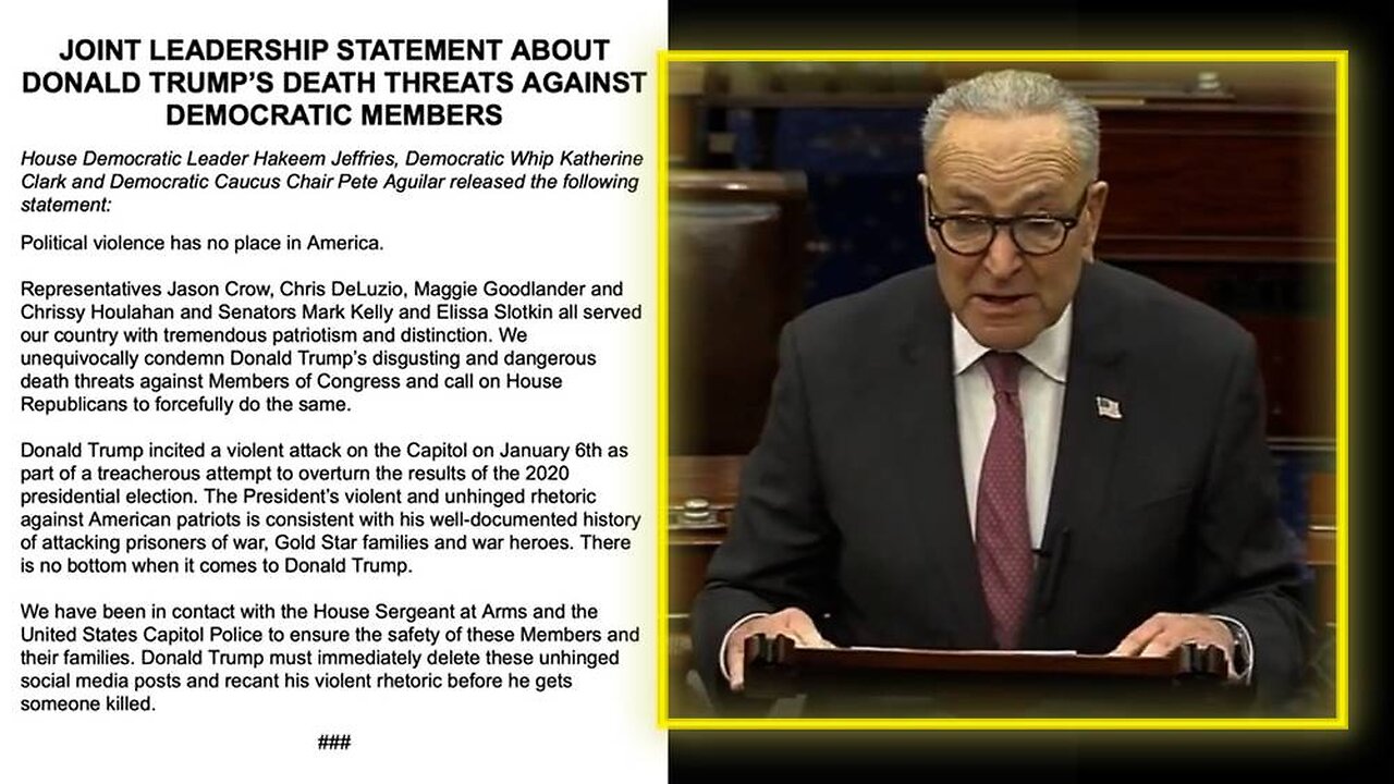 HANG TRAITORS: Senator Schumer Misrepresents President Trumps Warning That