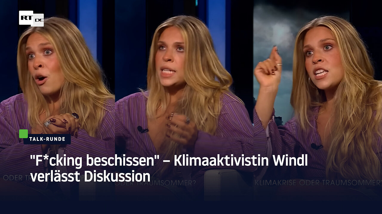 F*cking beschissen – Klimaaktivistin Windl verlässt Diskussion