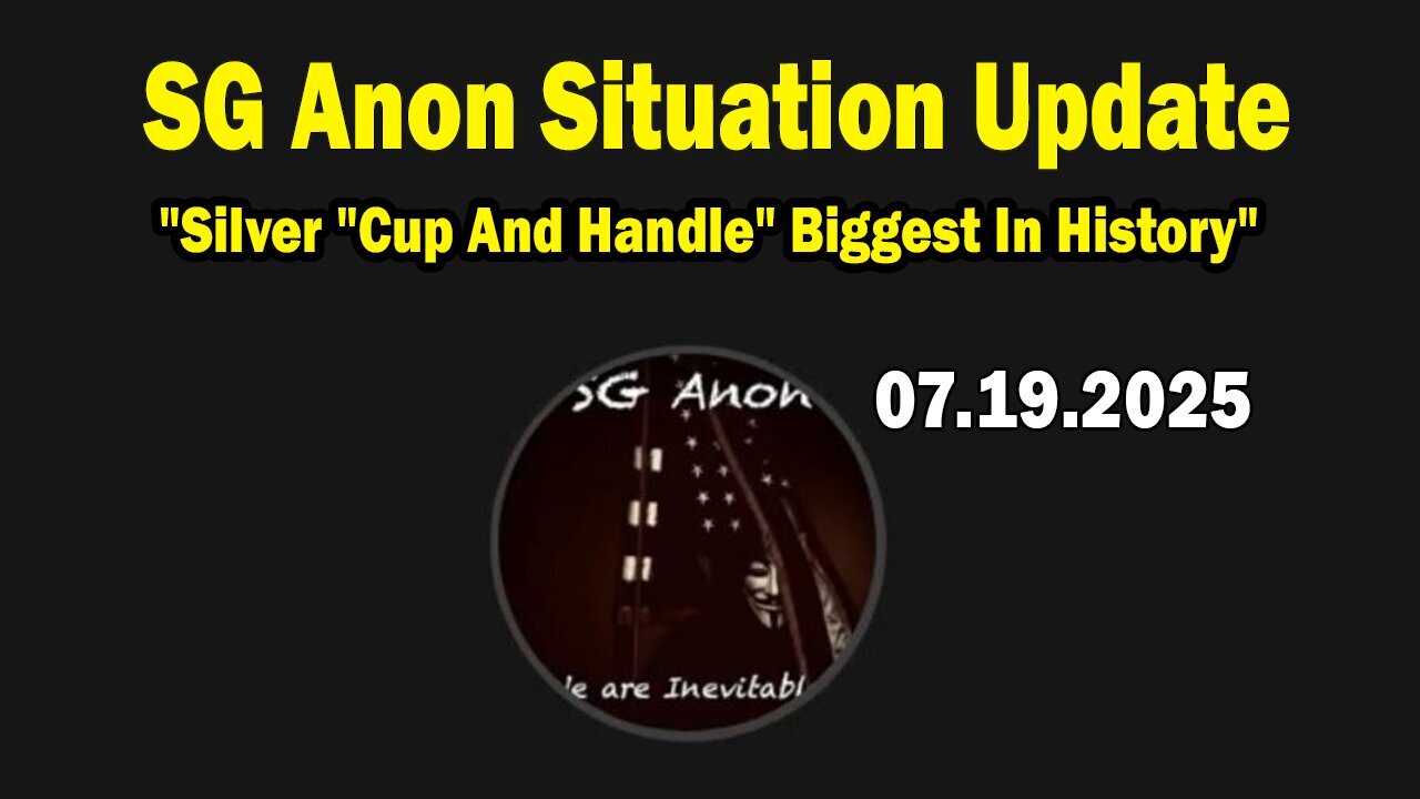 SG Anon July 19: Sits Down W/ Dr. Kirk Elliott: Silver Cup And Handle Biggest In History