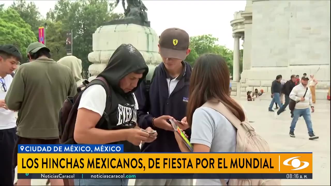 La fiebre mundialista se vive en México Hinchas elogian a Colombia y a James Rodríguez