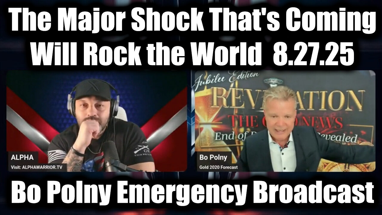 The Major Shock Thats Coming. 8-27-25-AT-2PM-CST-15G-EST #TRUTH