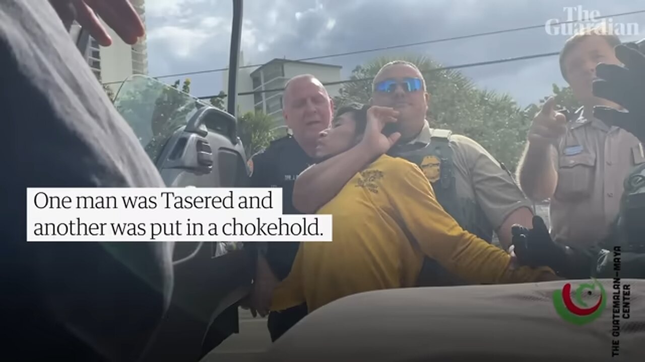 You’ve got no rights’: teenage US citizen records violent arrest by immigration officers