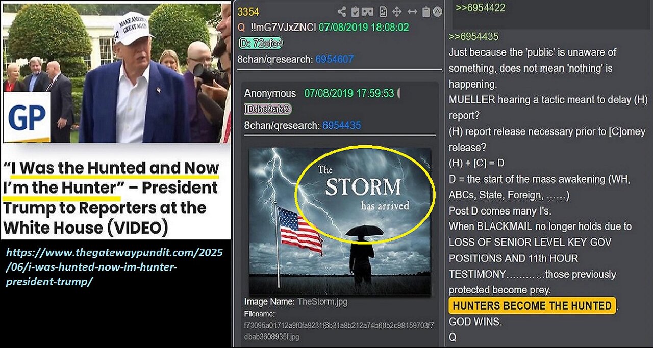💥I WAS THE HUNTED... NOW IM THE HUNTER. says President Trump 6.18.25