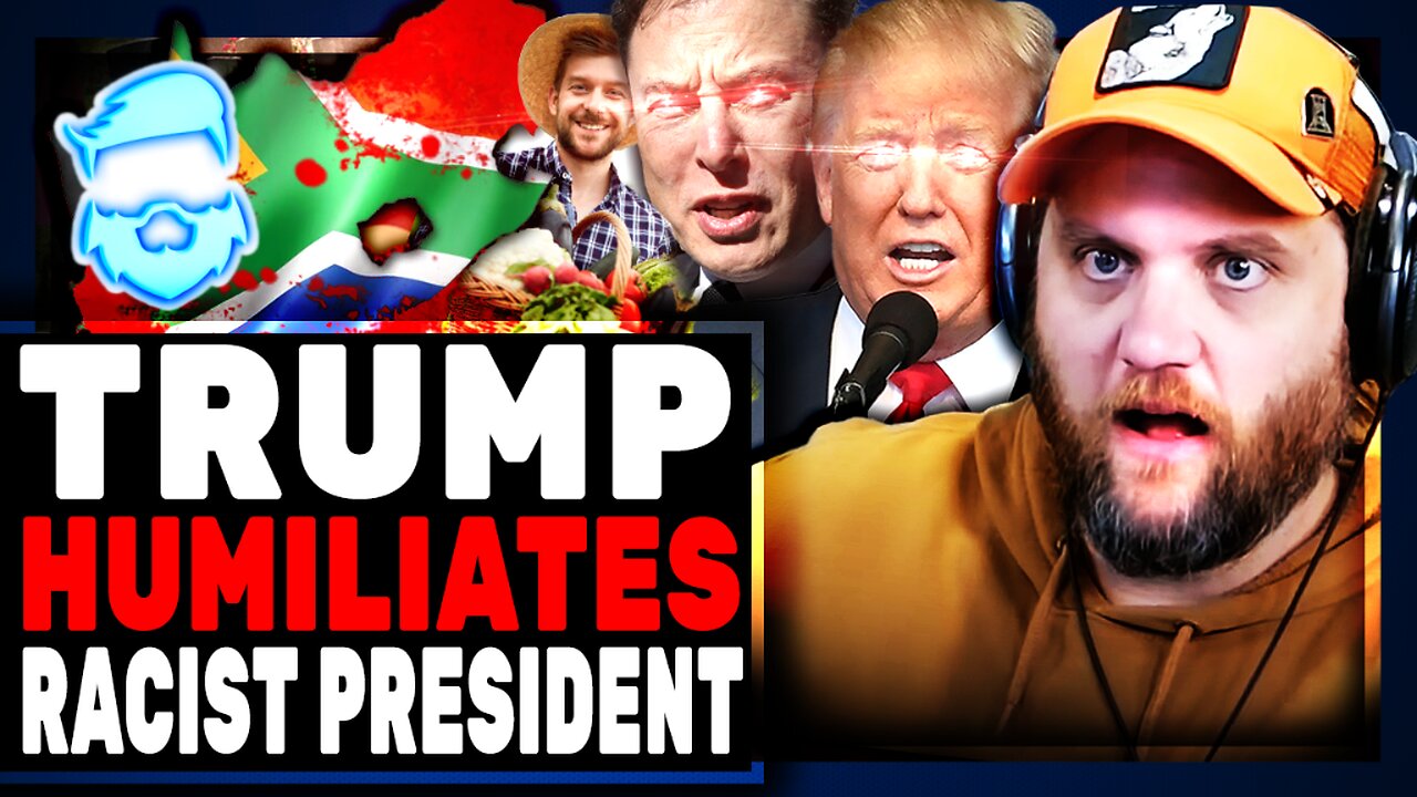Trump HUMILATES Anti-White President TO HIS FACE & Elon Musk GOES NUCLEAR On Woke Reporter
