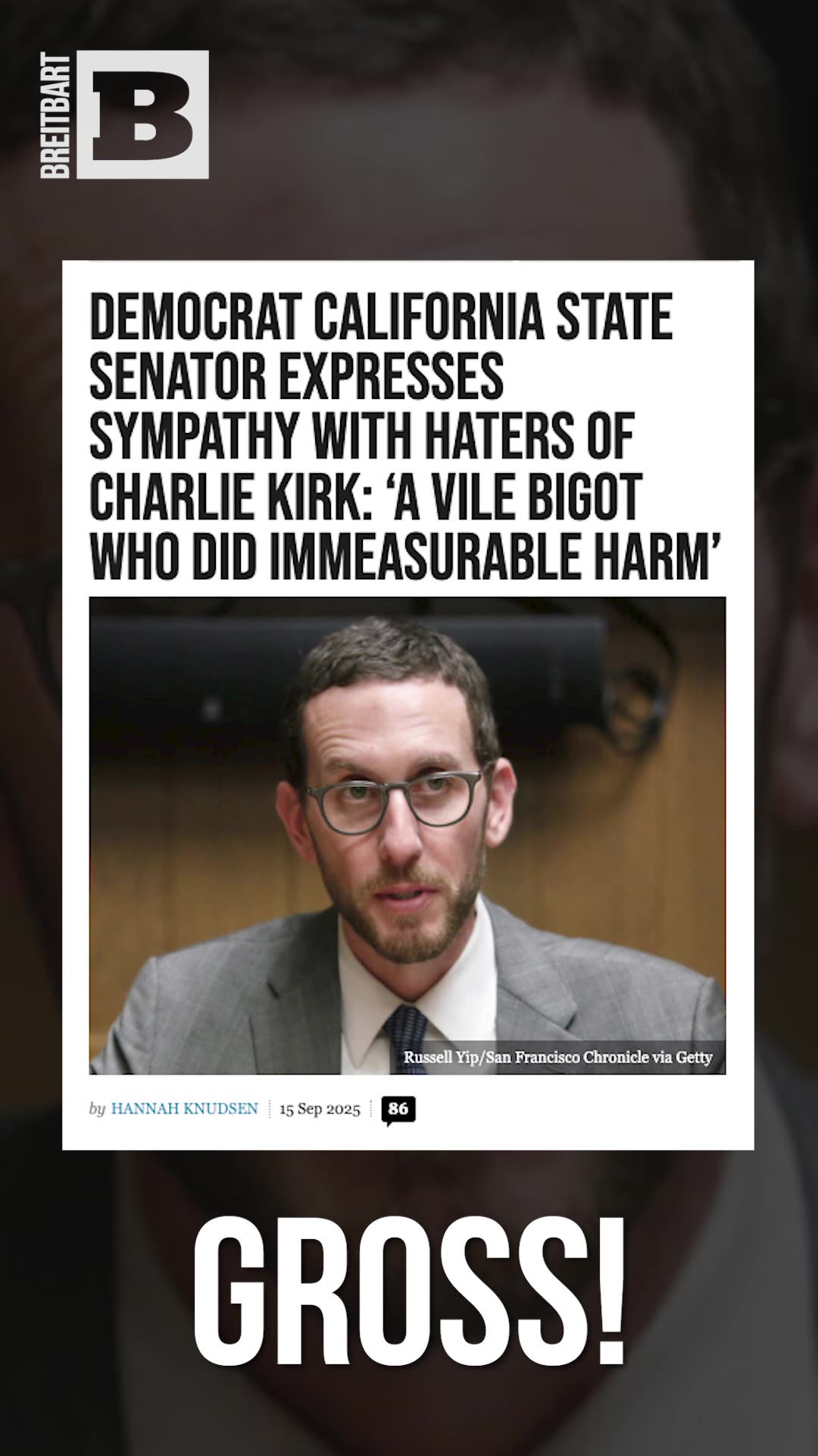 Democrat Smears Charlie Kirk as Bigot