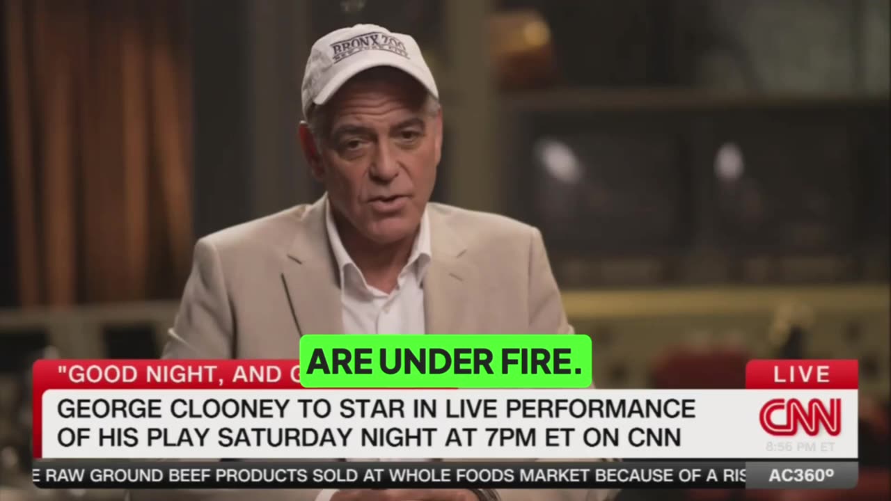 George Clooney says its now a “SCARY TIME to be a news person with Trump in office