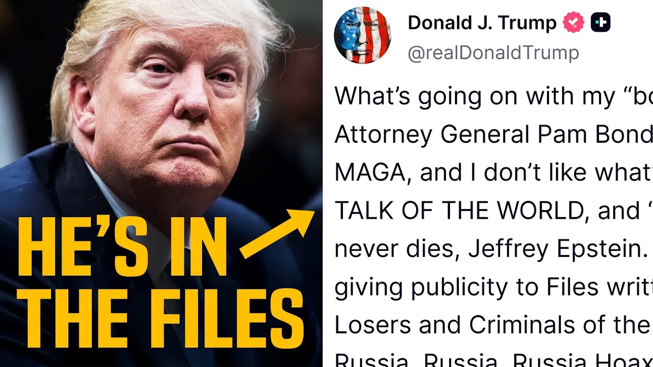 OH NO: Trump appears to CONFIRM he’s in the Epstein files!
