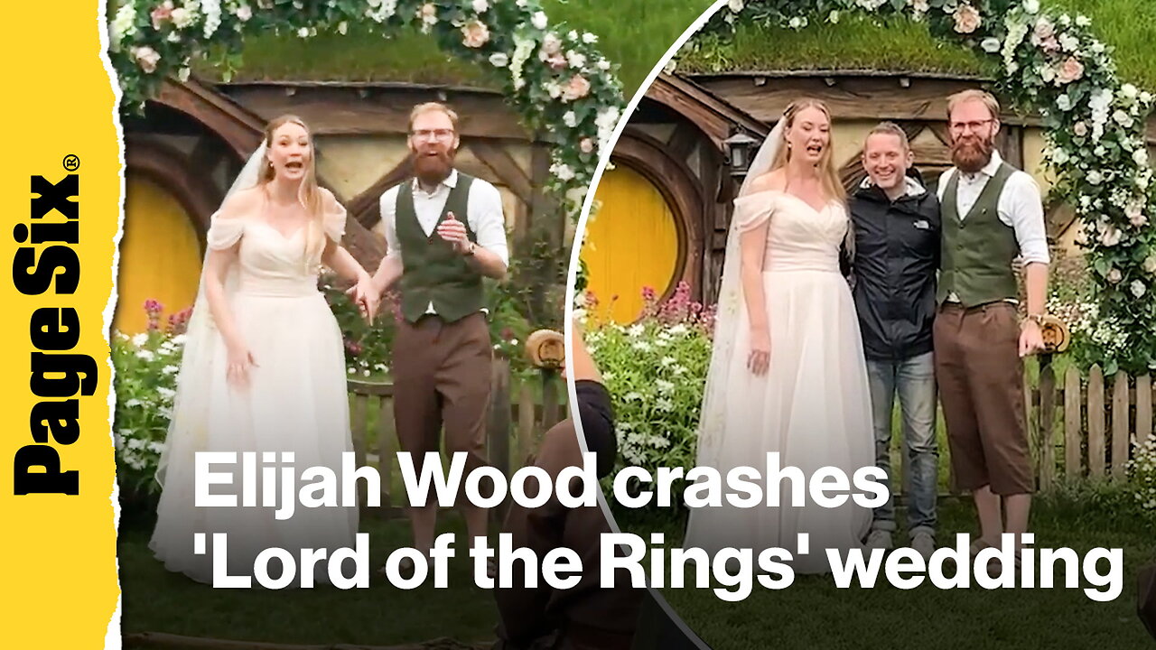 Elijah Wood crashes Lord of the Rings themed wedding in New Zealand