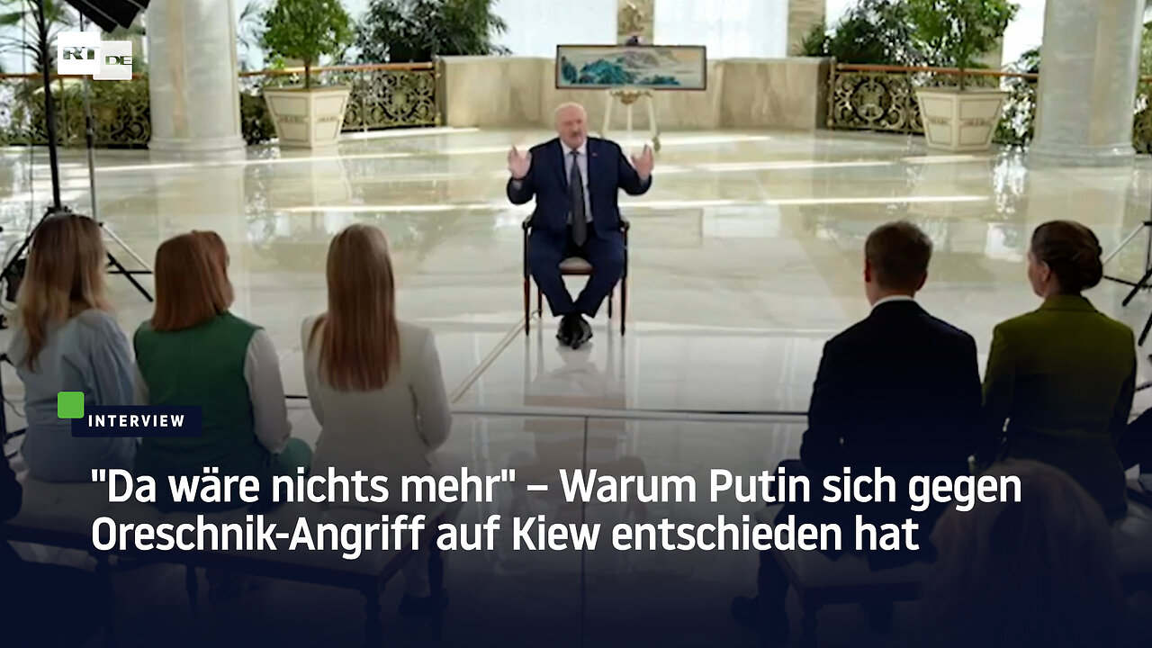 Da wäre nichts mehr – Warum Putin sich gegen Oreschnik-Angriff auf Kiew entschieden hat