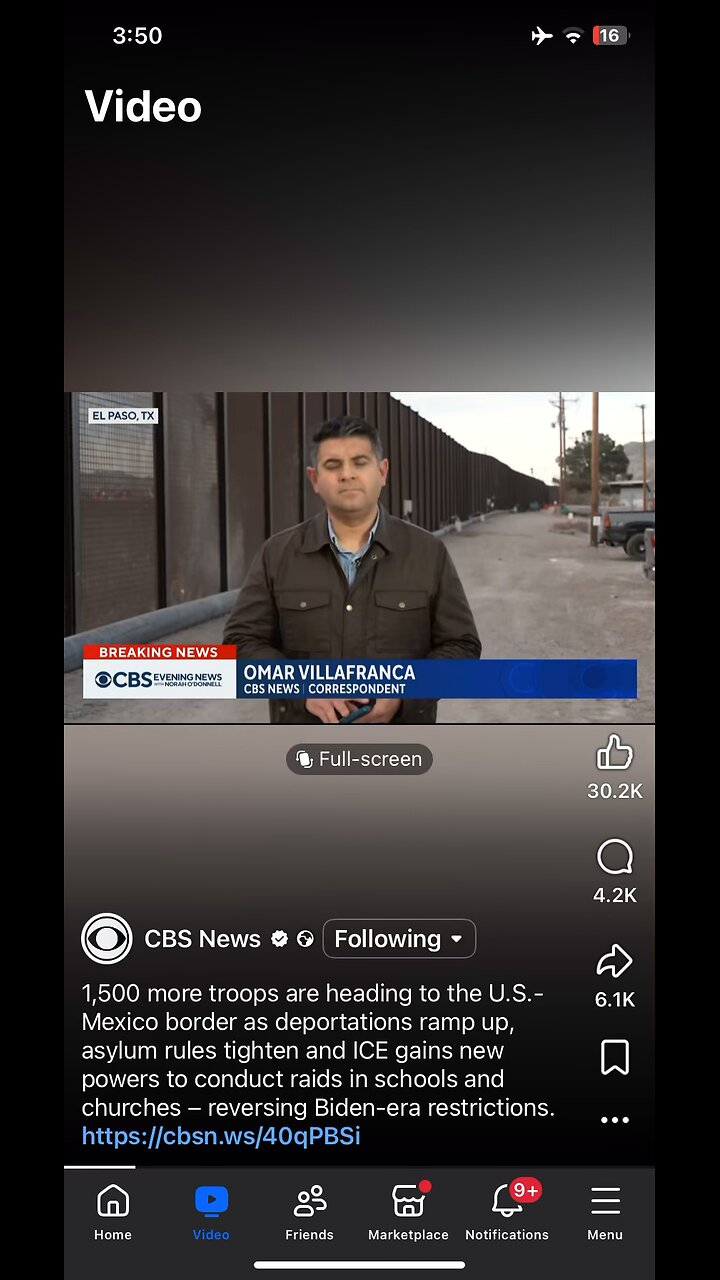 CBS news : Mexico border